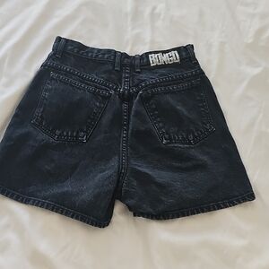 BONGO Washed Black High-Rise Denim Shorts